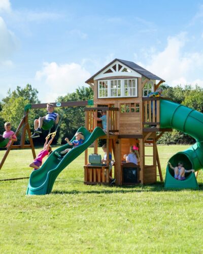 Bristol Point Wooden Swing Set