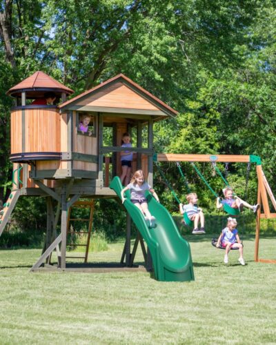 Eagles Nest Elite Wooden Swing Set#main