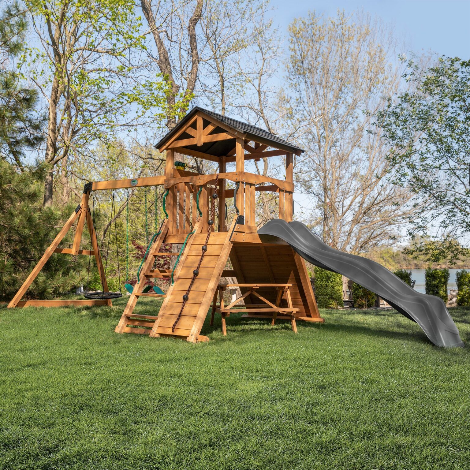 Endeavor II Swing Set Climbing Wall