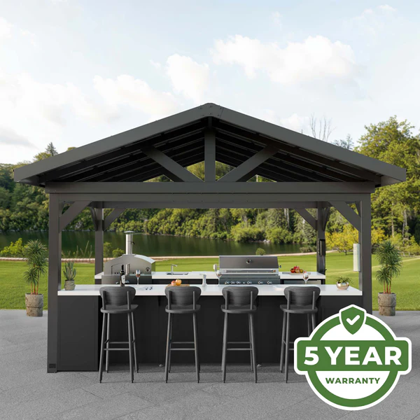 We’re so confident in the durability and longevity of our kitchens that we offer an industry-leading 5-year warranty covering every component, from the structure to all appliances.