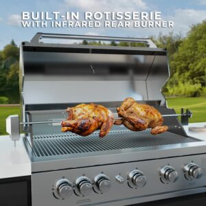 Lancaster Linear Outdoor Kitchen Rotisserie