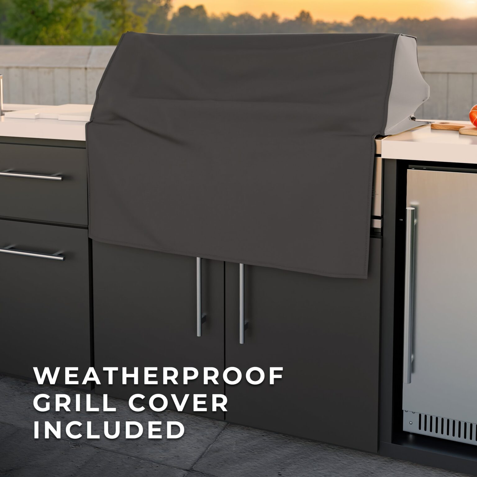 Lancaster Linear Outdoor Kitchen Weatherproof Grill Cover