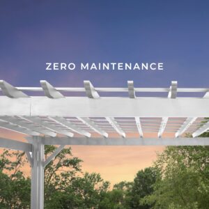 Hawthorne Steel Pergola Zero Maintenance