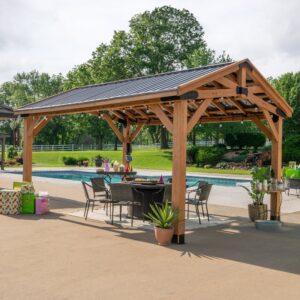 Norwood 16x12 Gazebo placed by pool