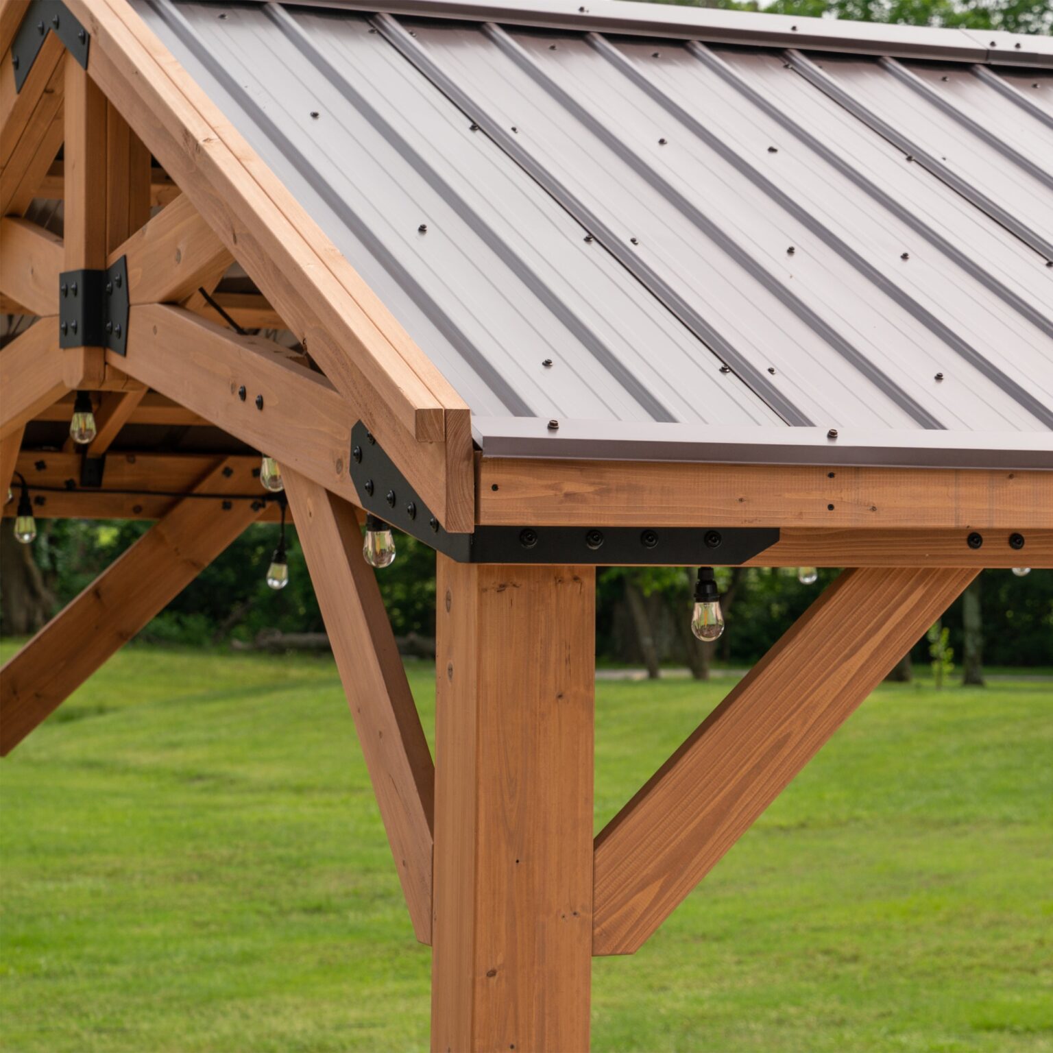 Norwood 16x12 Gazebo Exterior Corrosion Resistant Roof