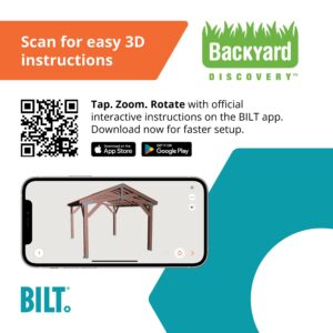 Norwood Gazebo BILT App to assist with assembly