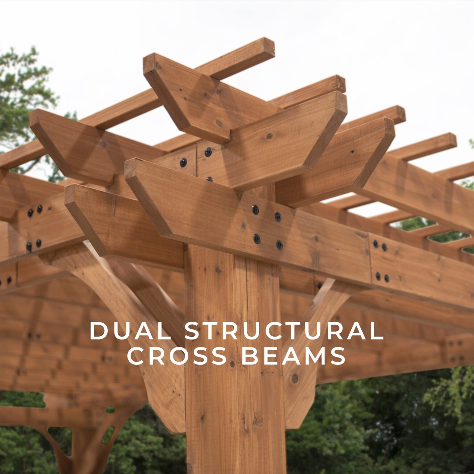 16x12 Beaumont Pergola Outside Corner