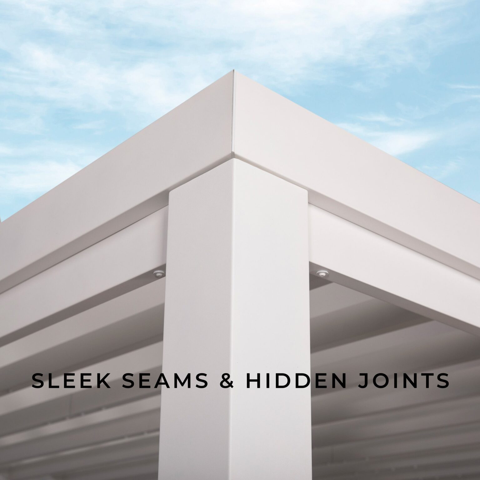 16x12 Windham Modern Steel Pergola Hidden Joint