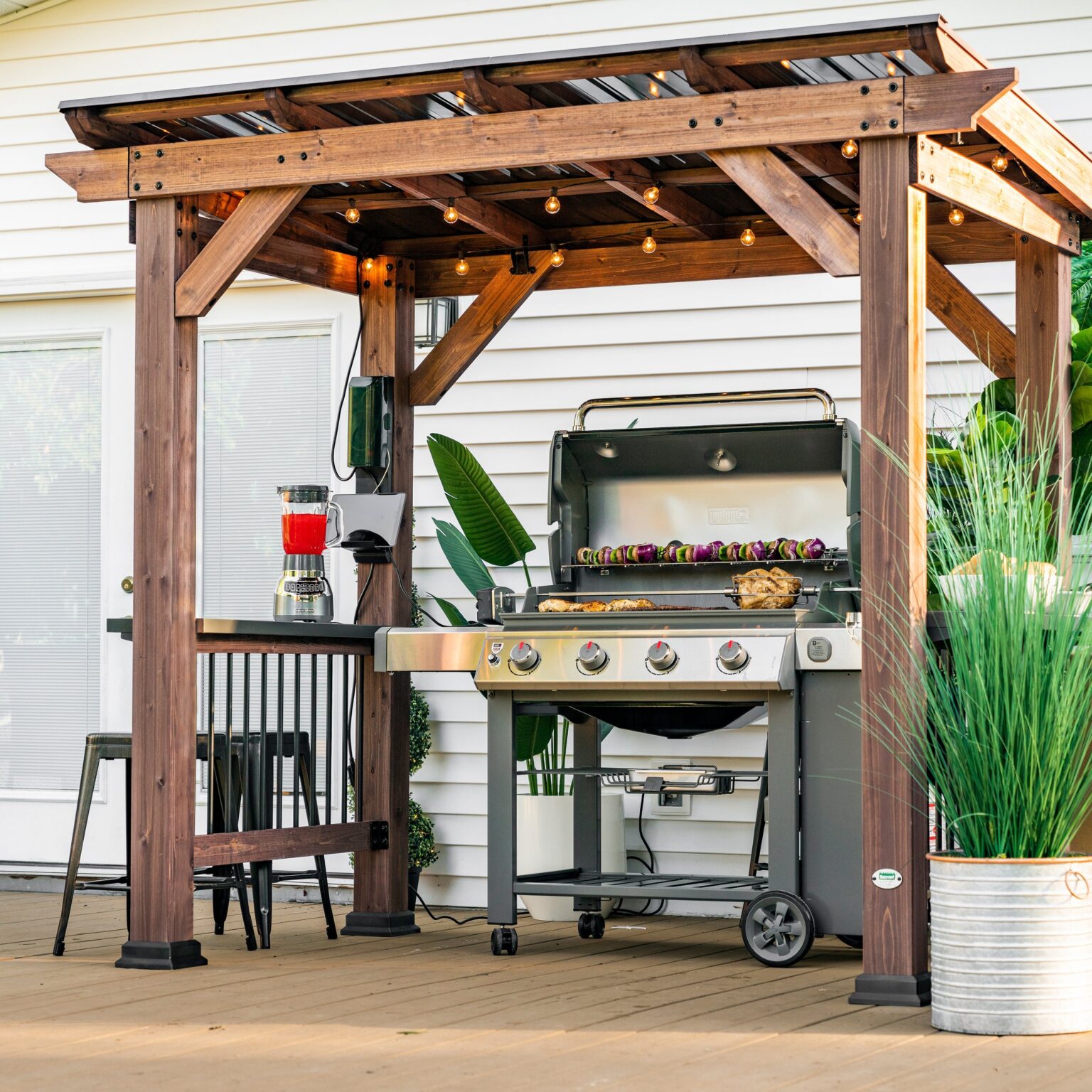 Saxony Grill Gazebo - Backyard Discovery