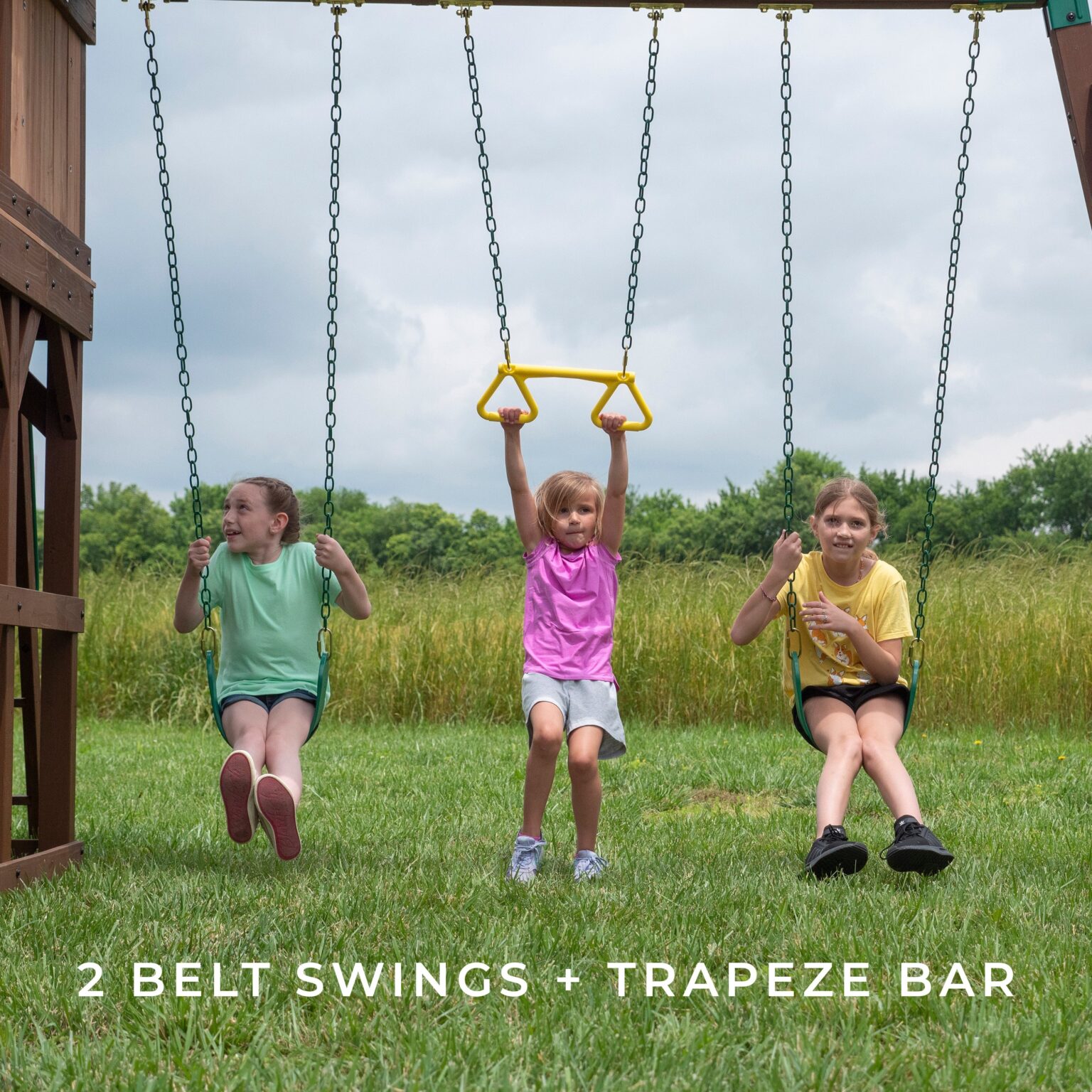 2 belt swings + trapeze bar