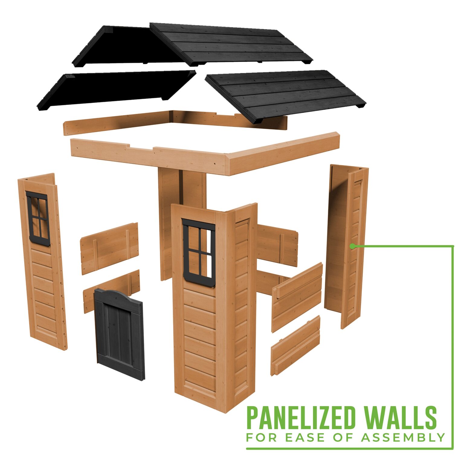 panelized walls for ease of assembly