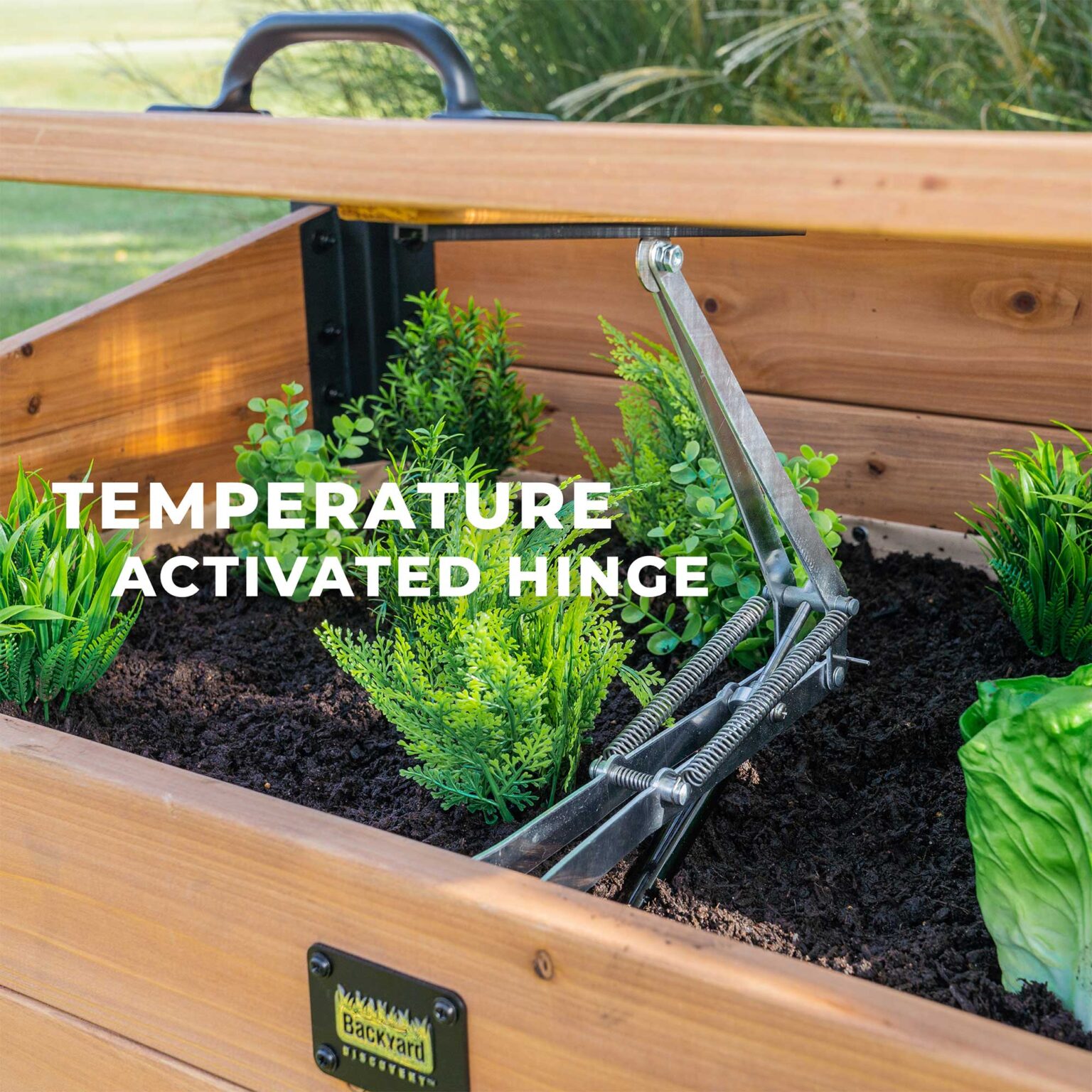 temperature activated hinge
